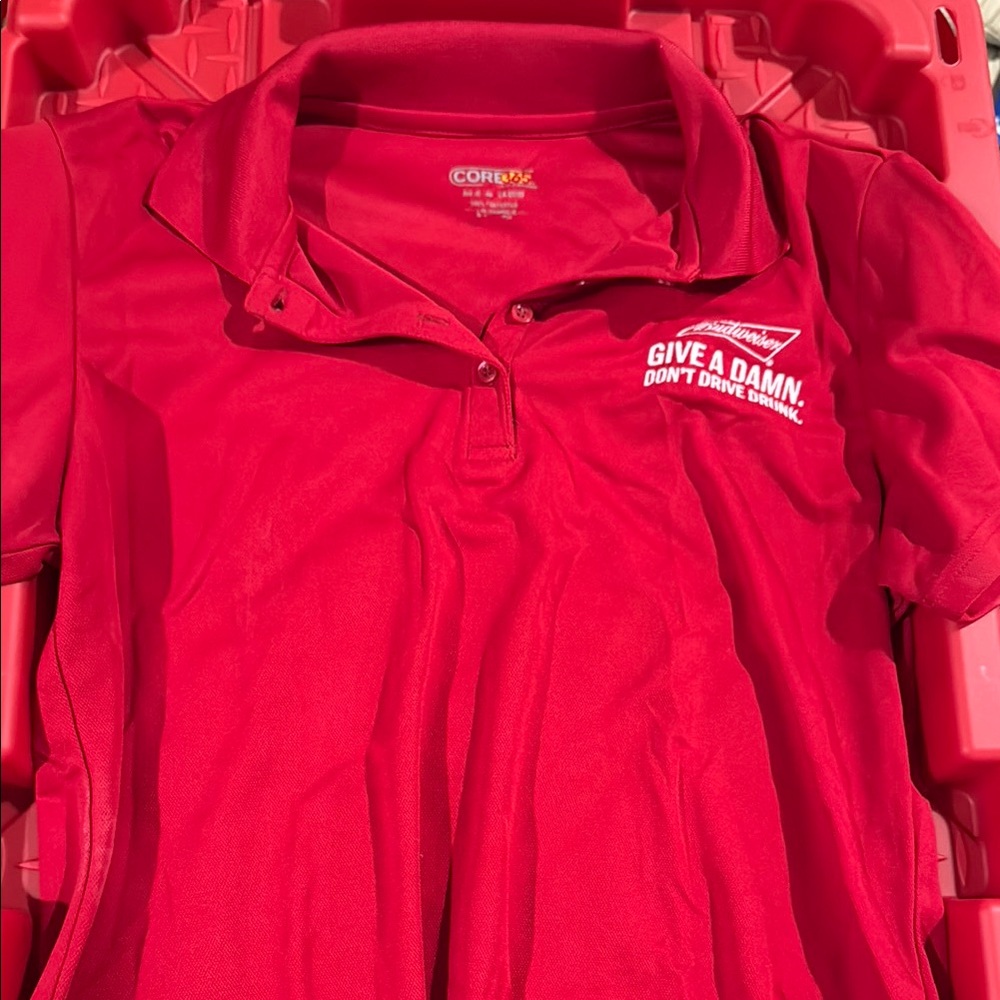 Women’s Budweiser Red Polo Shirt